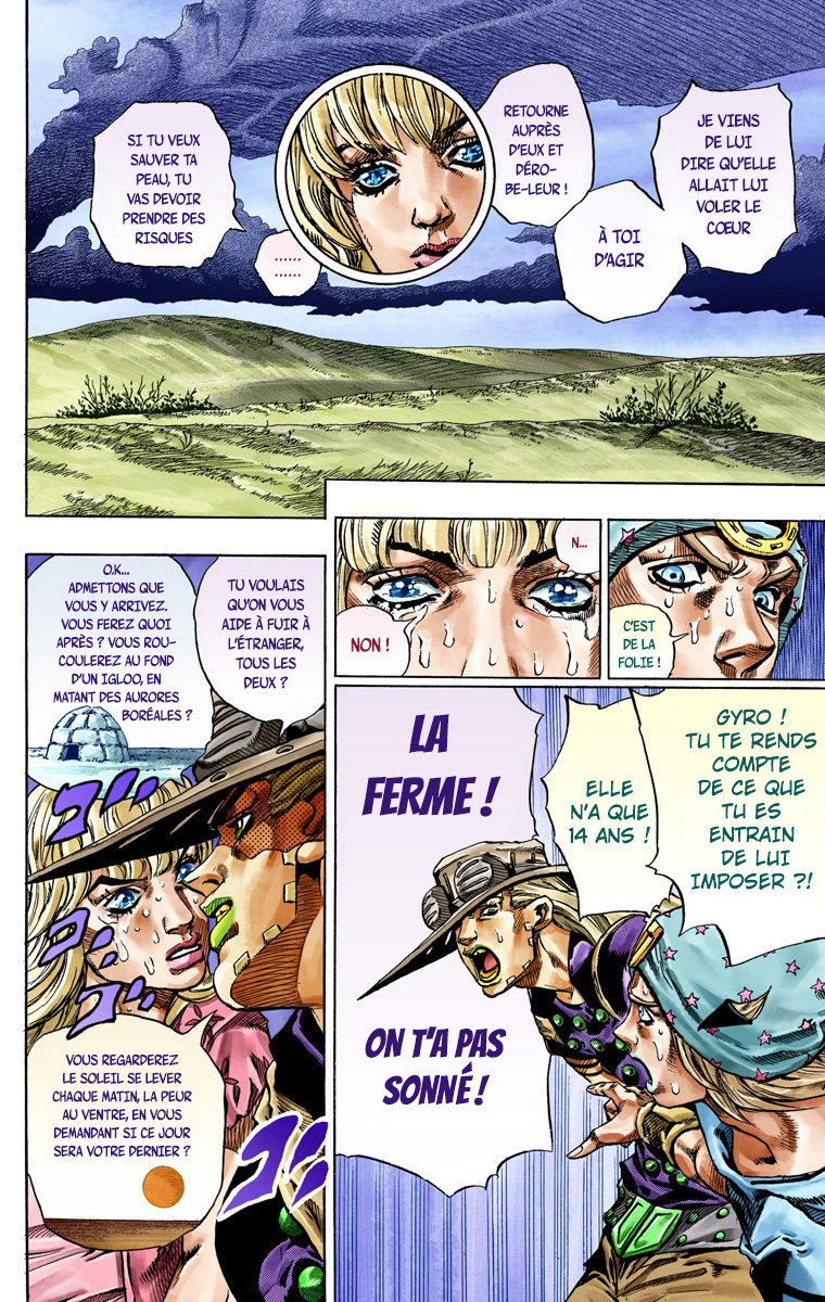Read JoJo's Bizarre Adventure Part 7 Steel Ball Run Official Colored FR Manga Online