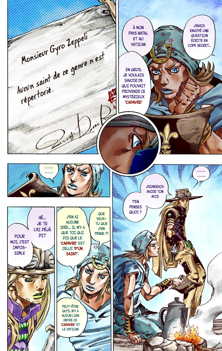 Read JoJo's Bizarre Adventure Part 7 Steel Ball Run Official Colored FR Manga Online