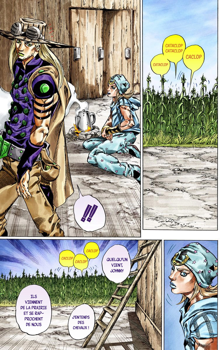 Read JoJo's Bizarre Adventure Part 7 Steel Ball Run Official Colored FR Manga Online
