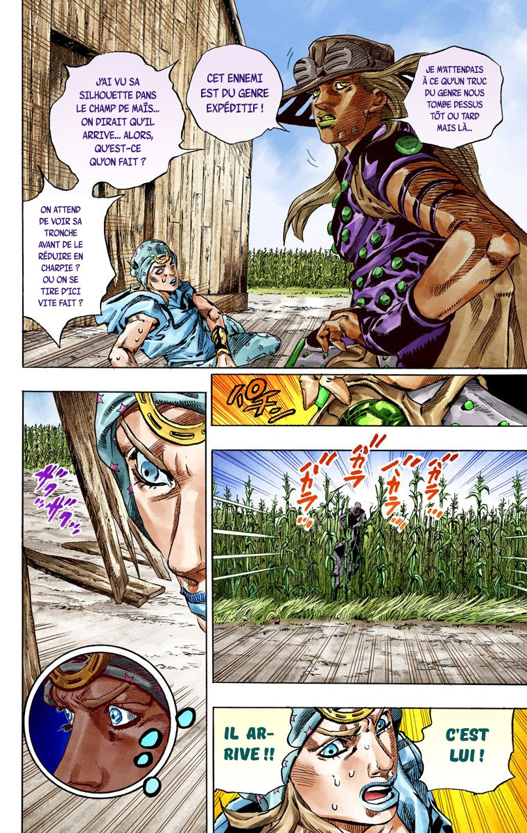 Read JoJo's Bizarre Adventure Part 7 Steel Ball Run Official Colored FR Manga Online