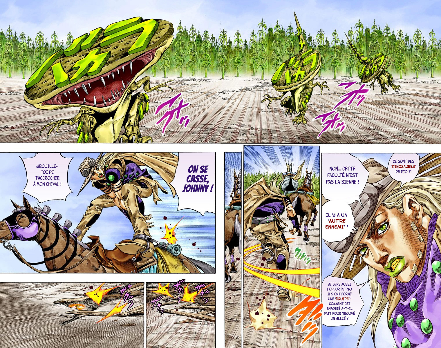 Read JoJo's Bizarre Adventure Part 7 Steel Ball Run Official Colored FR Manga Online