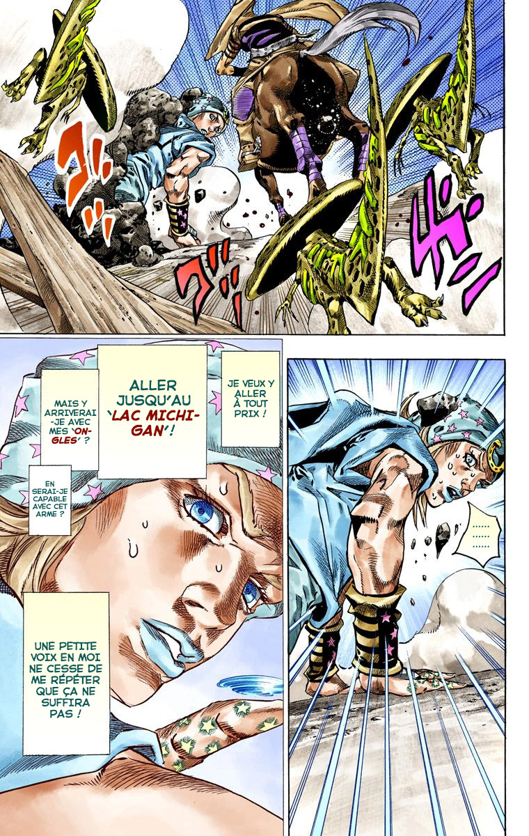 Read JoJo's Bizarre Adventure Part 7 Steel Ball Run Official Colored FR Manga Online
