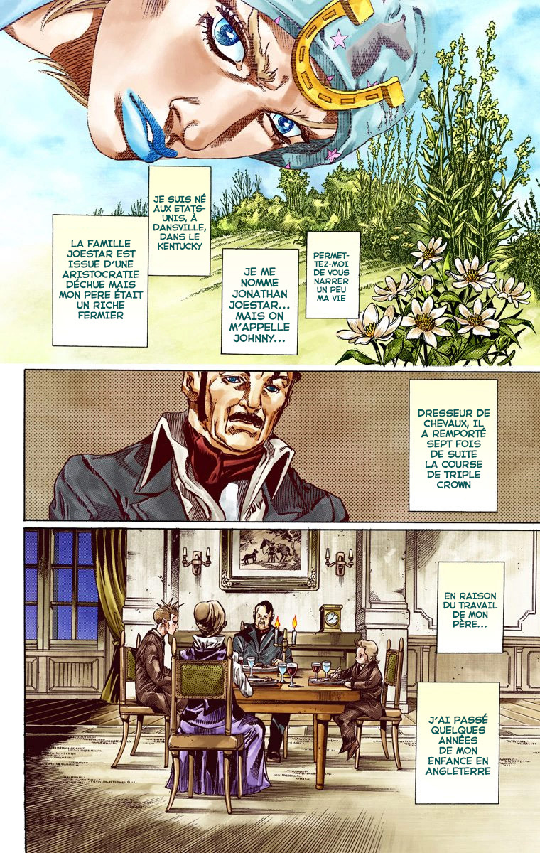 Read JoJo's Bizarre Adventure Part 7 Steel Ball Run Official Colored FR Manga Online