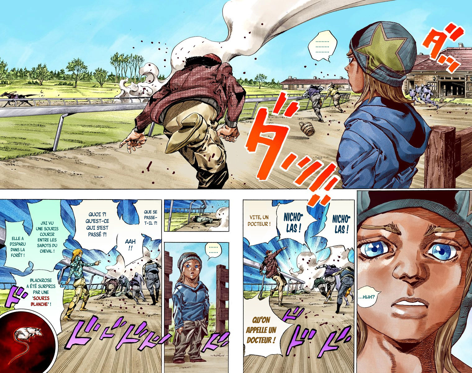 Read JoJo's Bizarre Adventure Part 7 Steel Ball Run Official Colored FR Manga Online