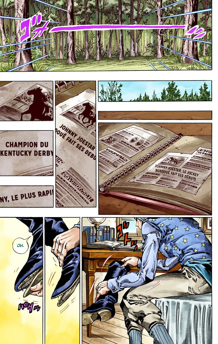 Read JoJo's Bizarre Adventure Part 7 Steel Ball Run Official Colored FR Manga Online