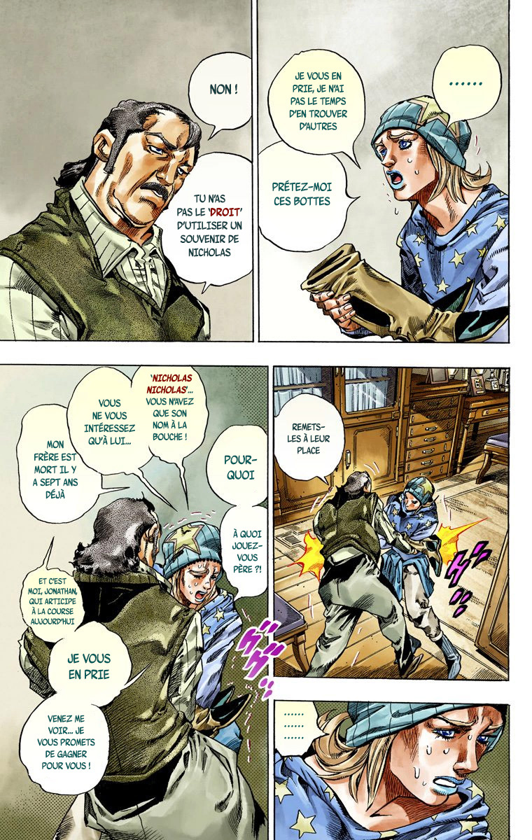Read JoJo's Bizarre Adventure Part 7 Steel Ball Run Official Colored FR Manga Online