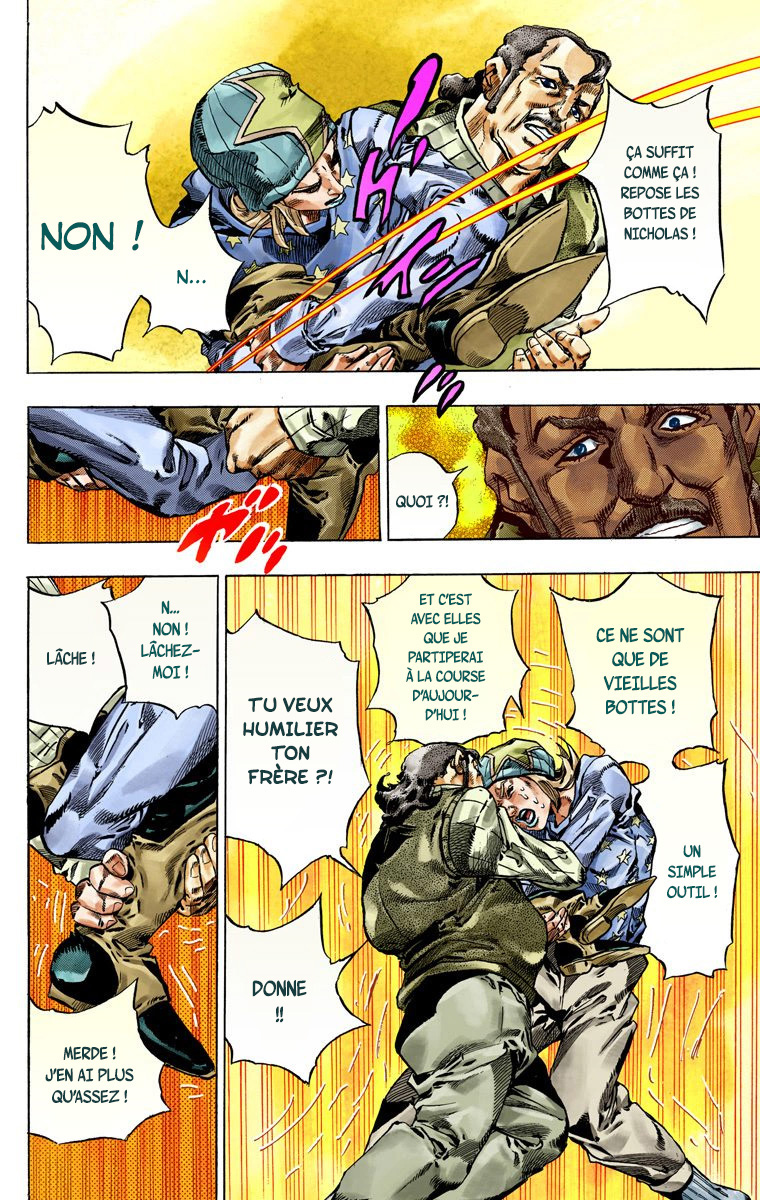 Read JoJo's Bizarre Adventure Part 7 Steel Ball Run Official Colored FR Manga Online