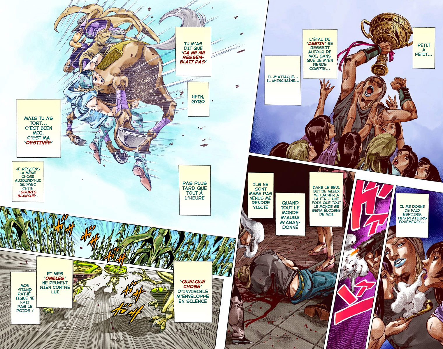 Read JoJo's Bizarre Adventure Part 7 Steel Ball Run Official Colored FR Manga Online