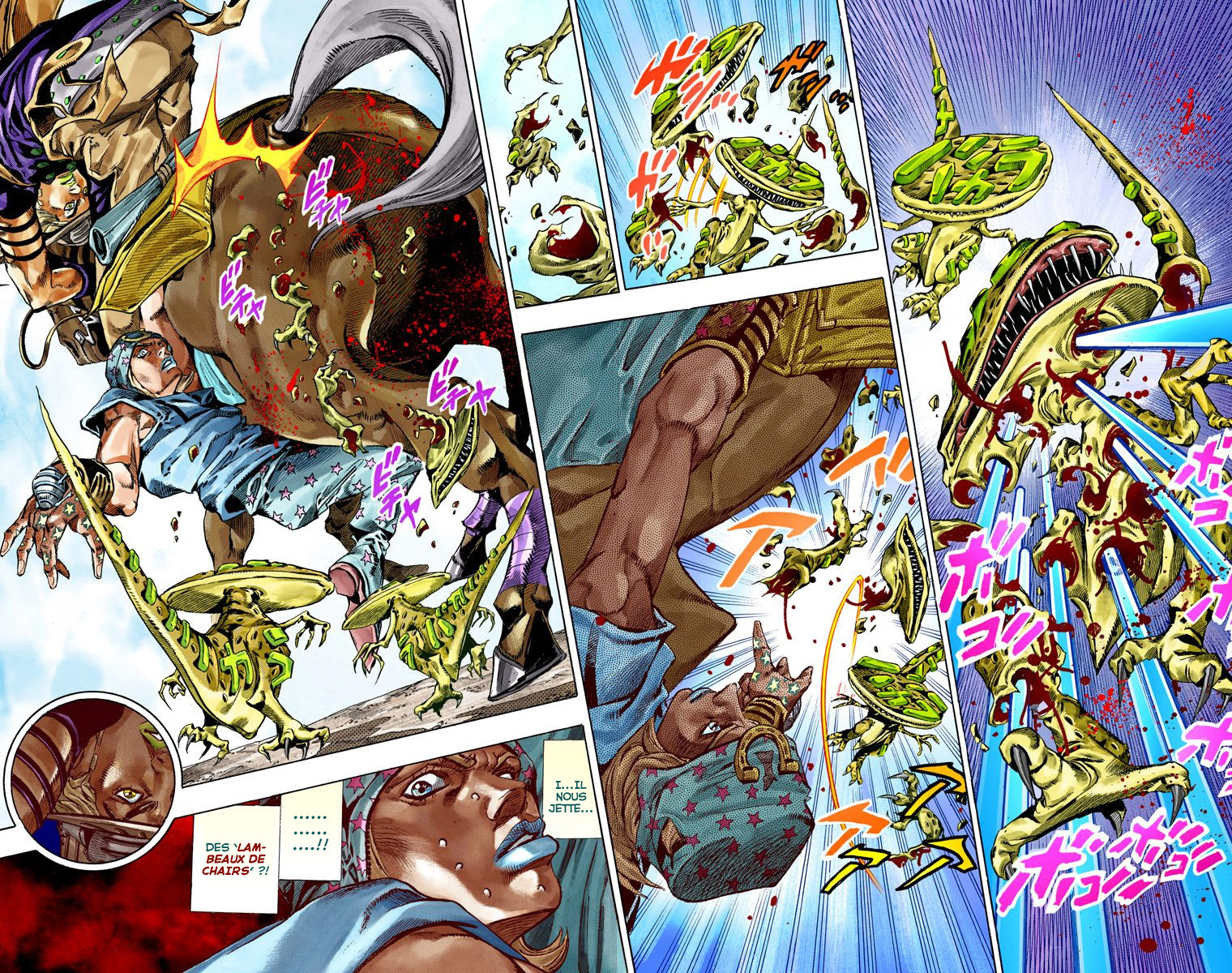 Read JoJo's Bizarre Adventure Part 7 Steel Ball Run Official Colored FR Manga Online