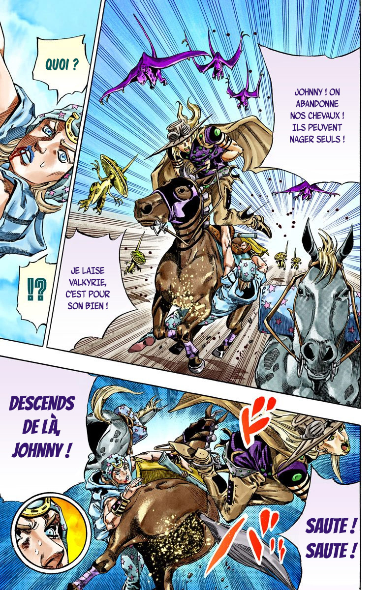 Read JoJo's Bizarre Adventure Part 7 Steel Ball Run Official Colored FR Manga Online