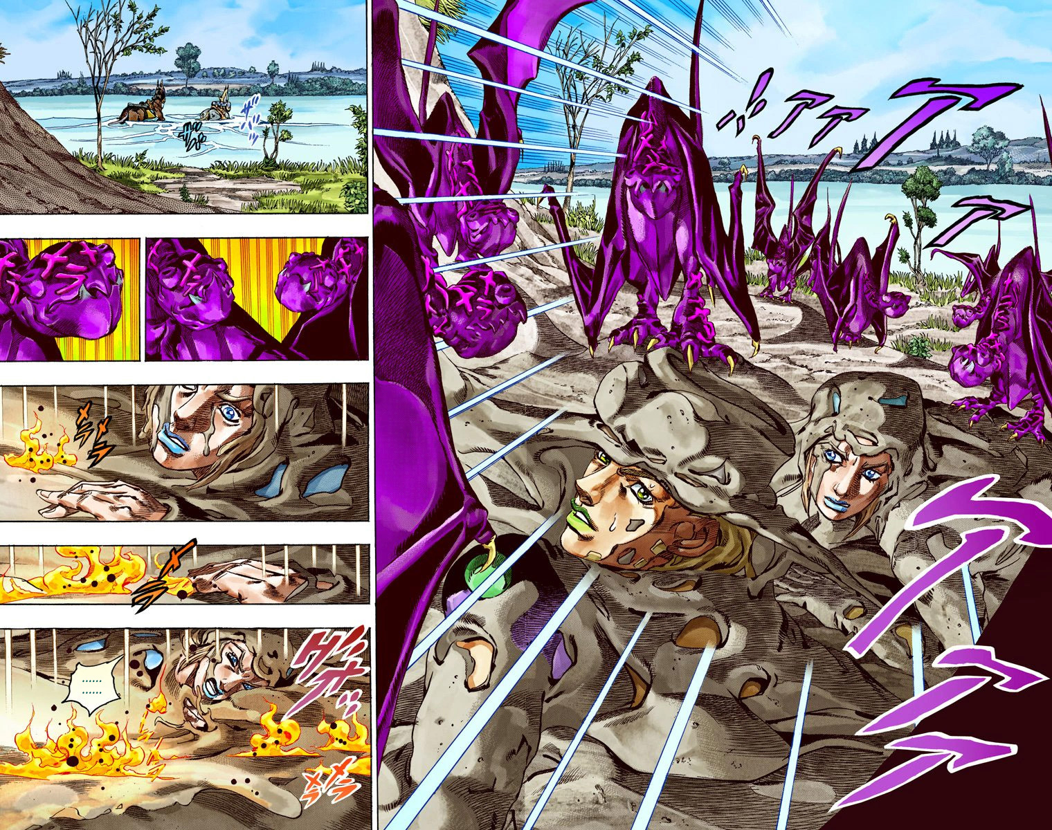 Read JoJo's Bizarre Adventure Part 7 Steel Ball Run Official Colored FR Manga Online