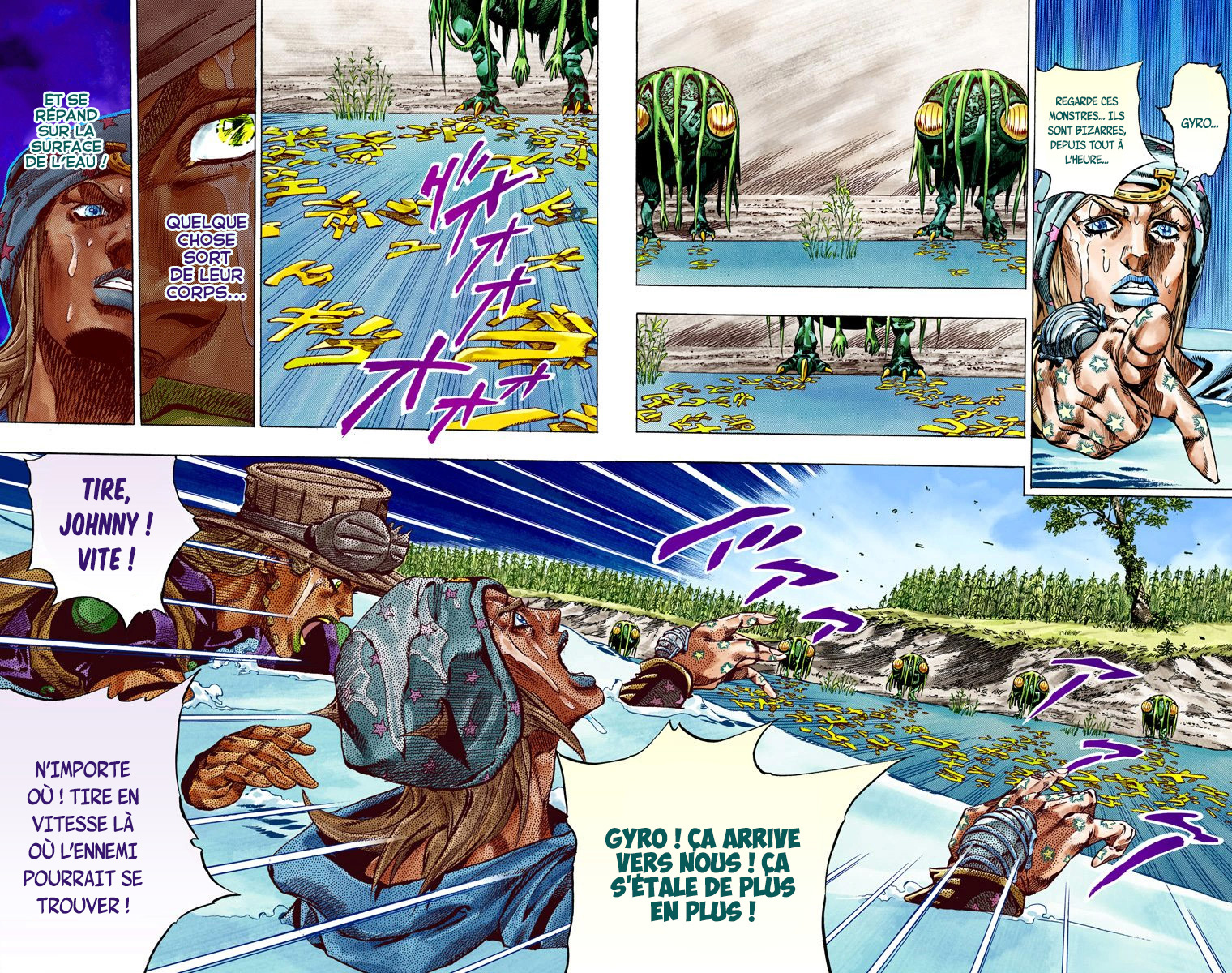 Read JoJo's Bizarre Adventure Part 7 Steel Ball Run Official Colored FR Manga Online