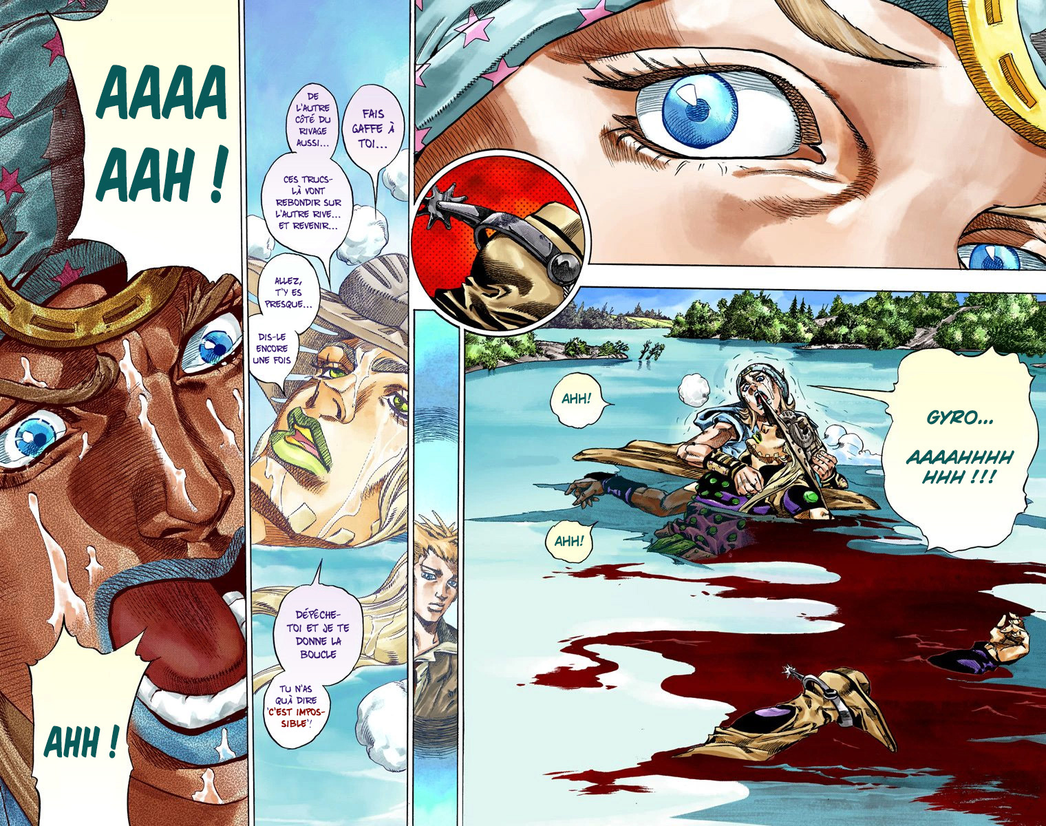 Read JoJo's Bizarre Adventure Part 7 Steel Ball Run Official Colored FR Manga Online