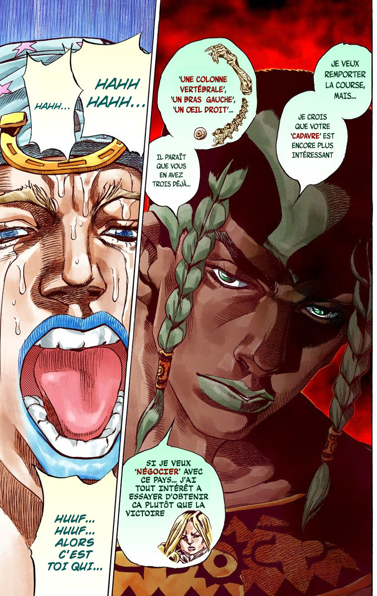 Read JoJo's Bizarre Adventure Part 7 Steel Ball Run Official Colored FR Manga Online