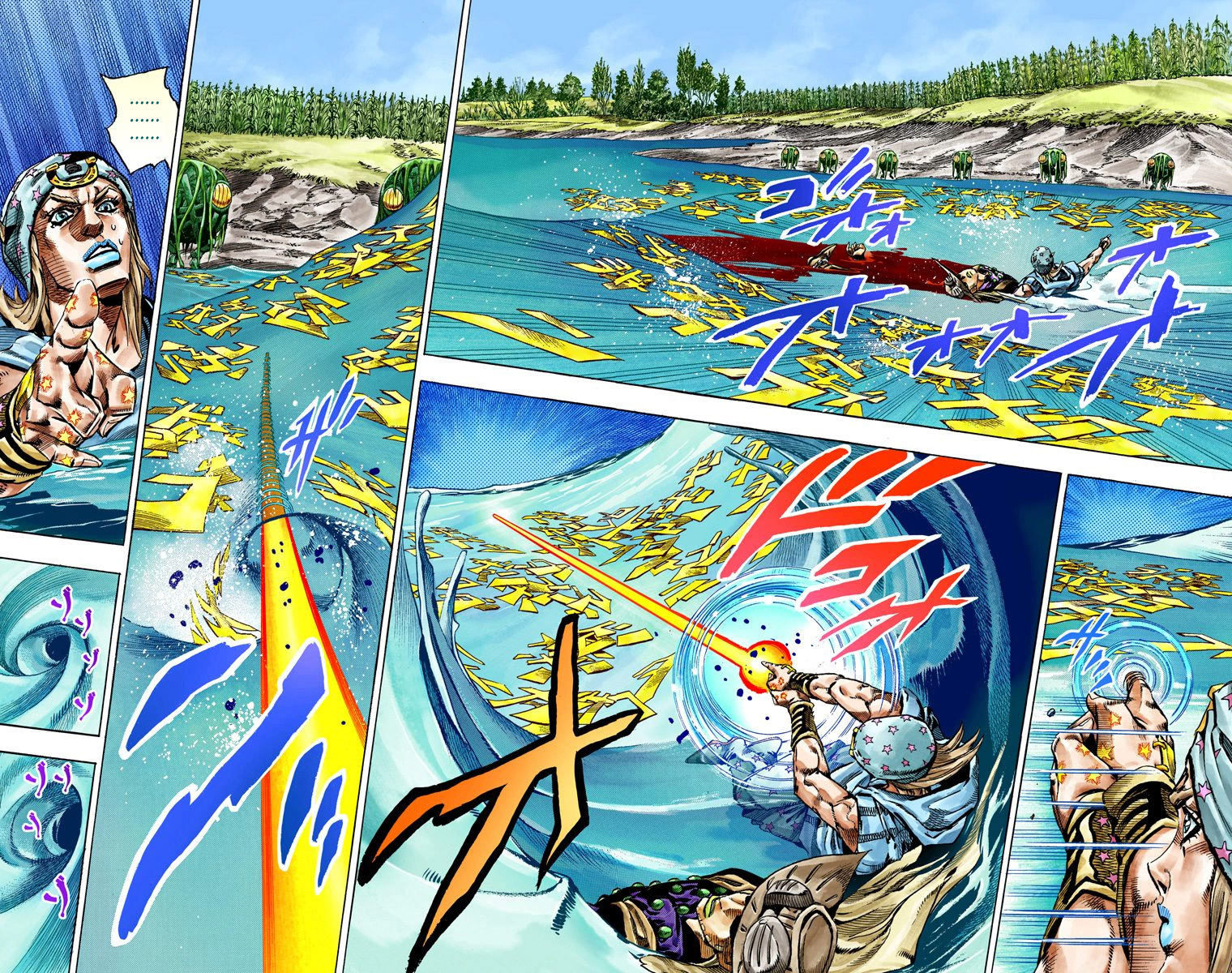 Read JoJo's Bizarre Adventure Part 7 Steel Ball Run Official Colored FR Manga Online