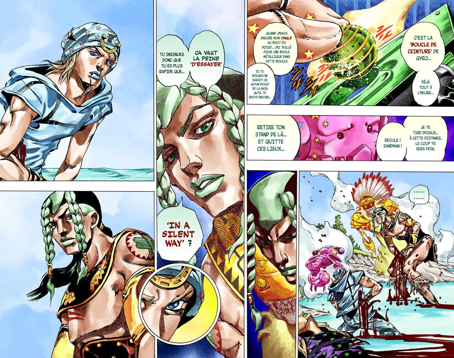 Read JoJo's Bizarre Adventure Part 7 Steel Ball Run Official Colored FR Manga Online