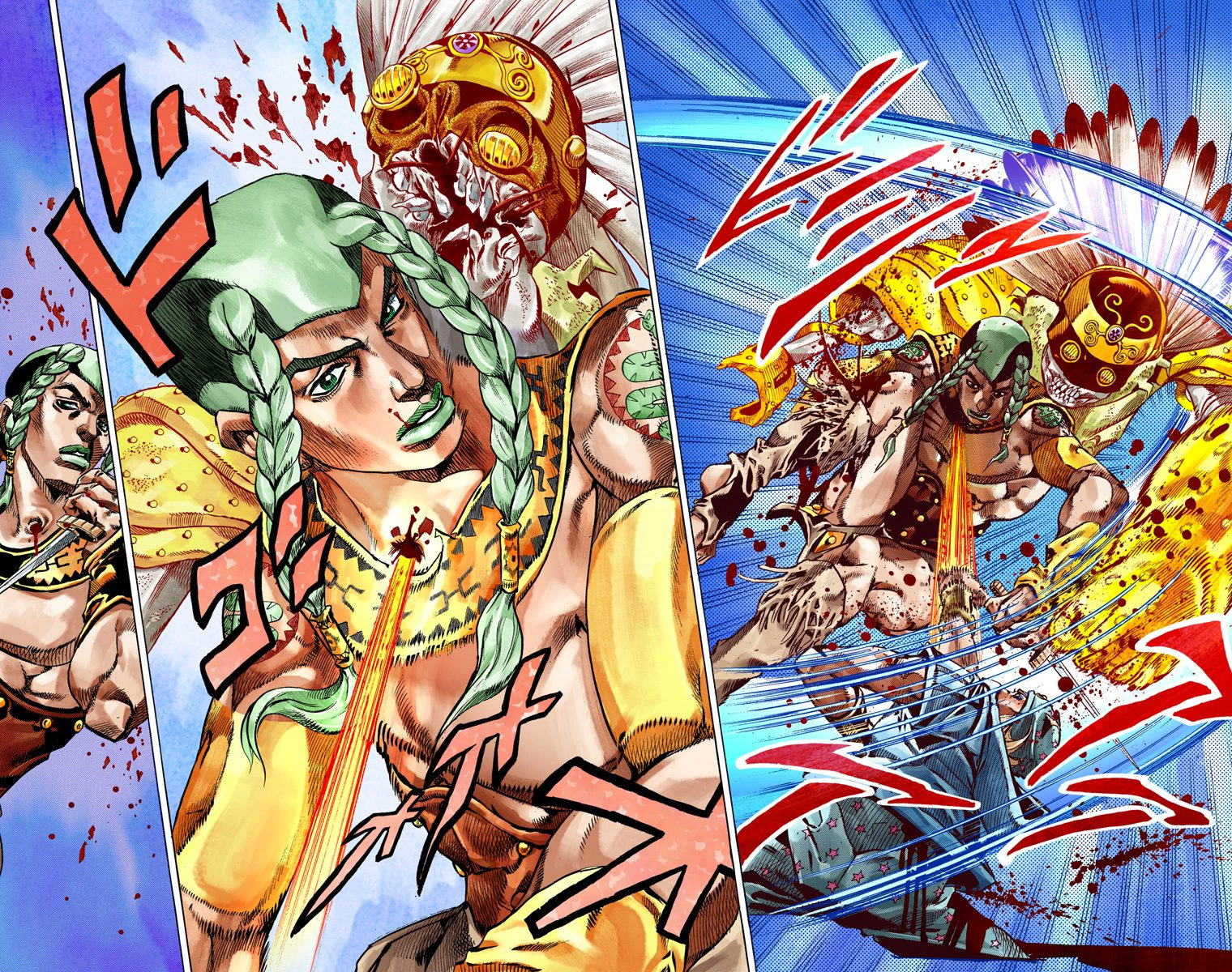 Read JoJo's Bizarre Adventure Part 7 Steel Ball Run Official Colored FR Manga Online