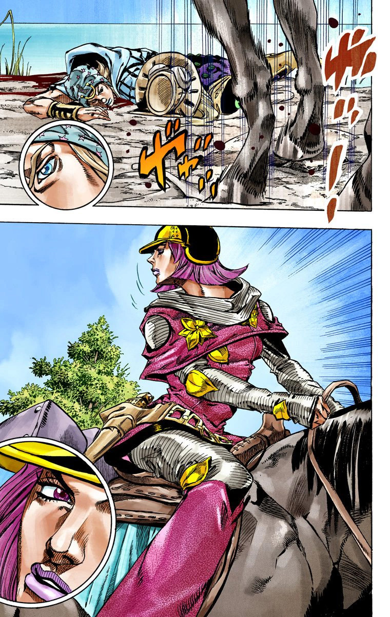 Read JoJo's Bizarre Adventure Part 7 Steel Ball Run Official Colored FR Manga Online