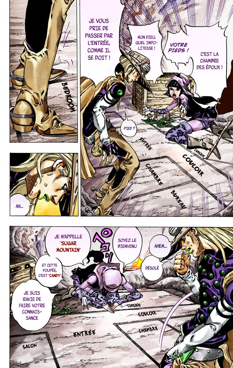Read JoJo's Bizarre Adventure Part 7 Steel Ball Run Official Colored FR Manga Online
