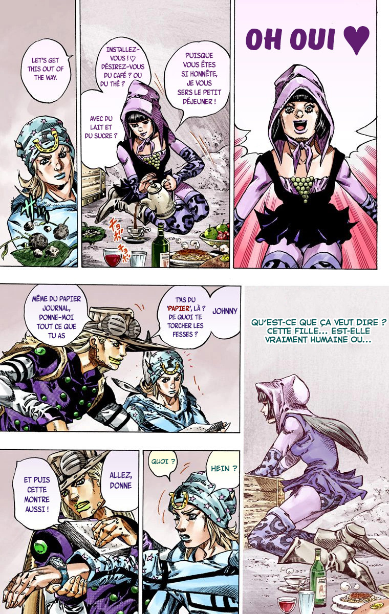 Read JoJo's Bizarre Adventure Part 7 Steel Ball Run Official Colored FR Manga Online