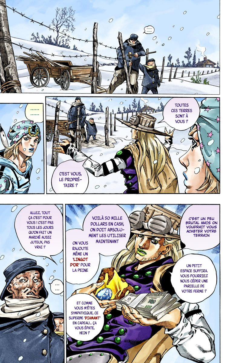 Read JoJo's Bizarre Adventure Part 7 Steel Ball Run Official Colored FR Manga Online