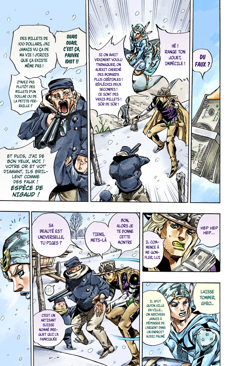 Read JoJo's Bizarre Adventure Part 7 Steel Ball Run Official Colored FR Manga Online
