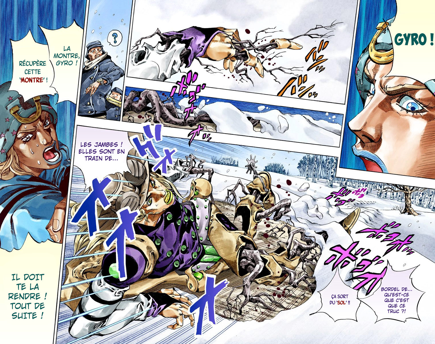 Read JoJo's Bizarre Adventure Part 7 Steel Ball Run Official Colored FR Manga Online