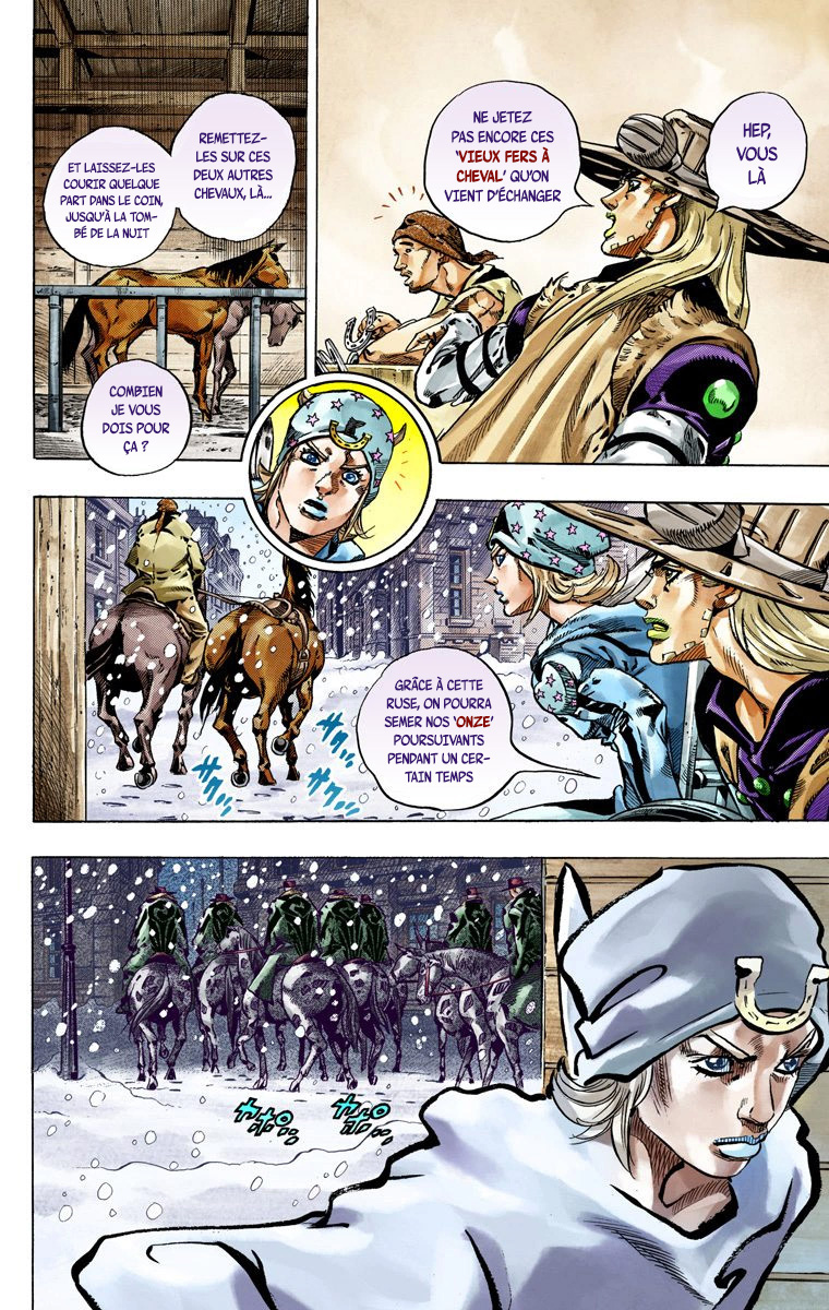 Read JoJo's Bizarre Adventure Part 7 Steel Ball Run Official Colored FR Manga Online
