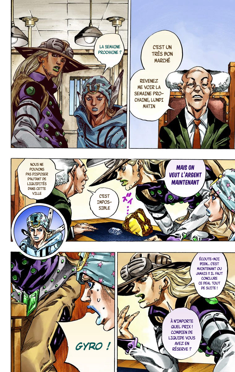 Read JoJo's Bizarre Adventure Part 7 Steel Ball Run Official Colored FR Manga Online
