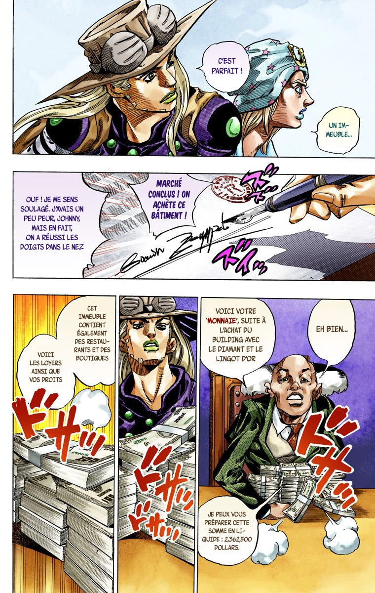 Read JoJo's Bizarre Adventure Part 7 Steel Ball Run Official Colored FR Manga Online