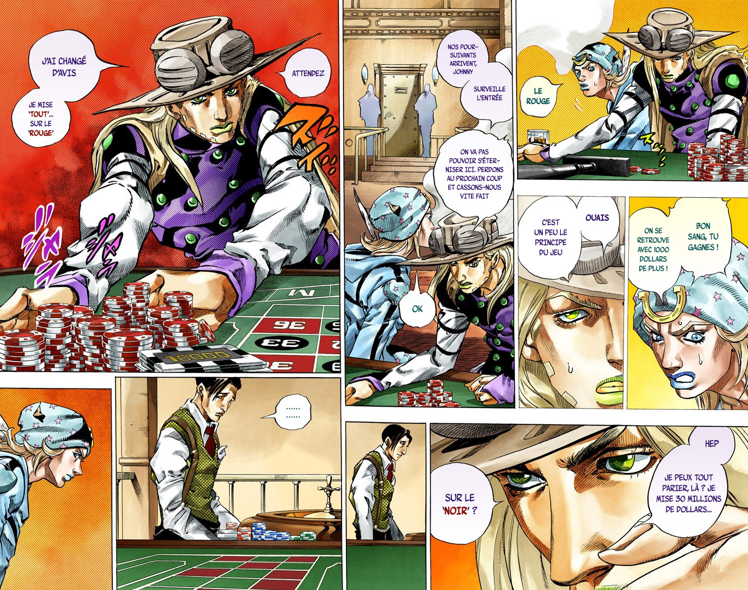 Read JoJo's Bizarre Adventure Part 7 Steel Ball Run Official Colored FR Manga Online