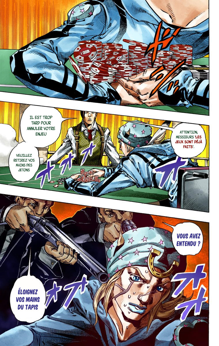 Read JoJo's Bizarre Adventure Part 7 Steel Ball Run Official Colored FR Manga Online