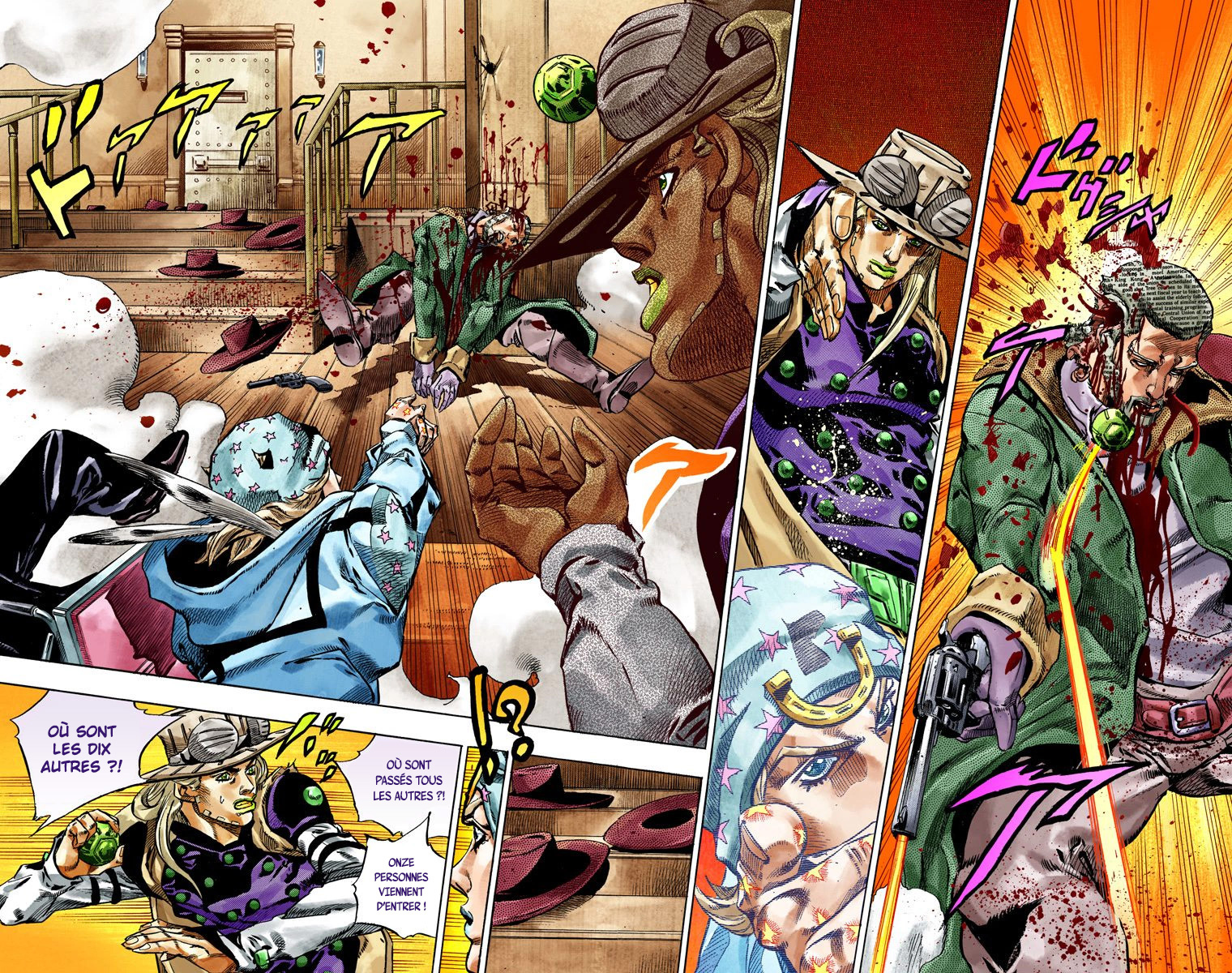 Read JoJo's Bizarre Adventure Part 7 Steel Ball Run Official Colored FR Manga Online