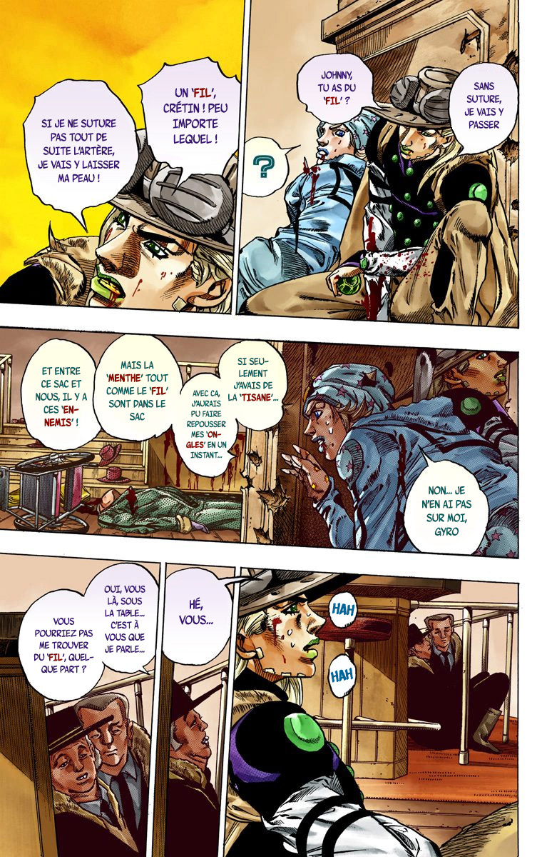 Read JoJo's Bizarre Adventure Part 7 Steel Ball Run Official Colored FR Manga Online