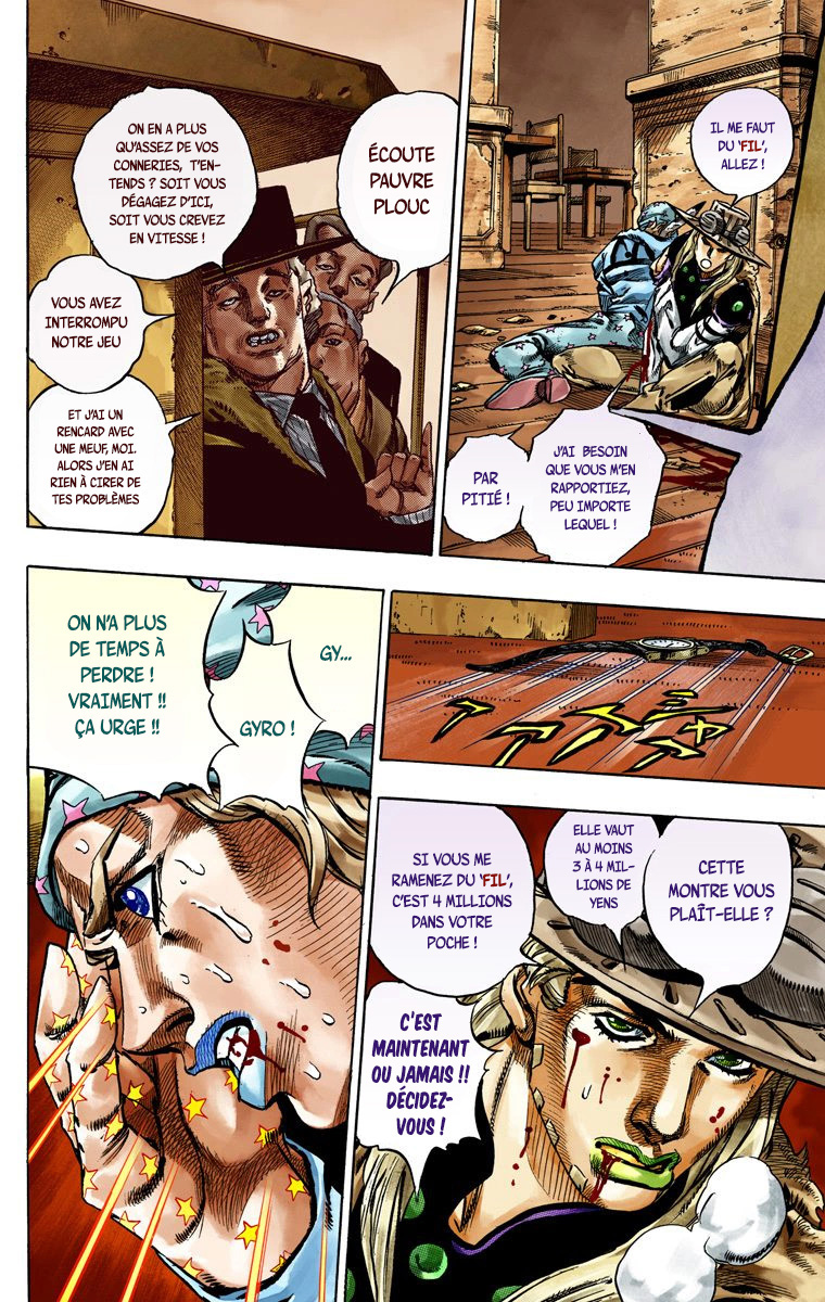 Read JoJo's Bizarre Adventure Part 7 Steel Ball Run Official Colored FR Manga Online