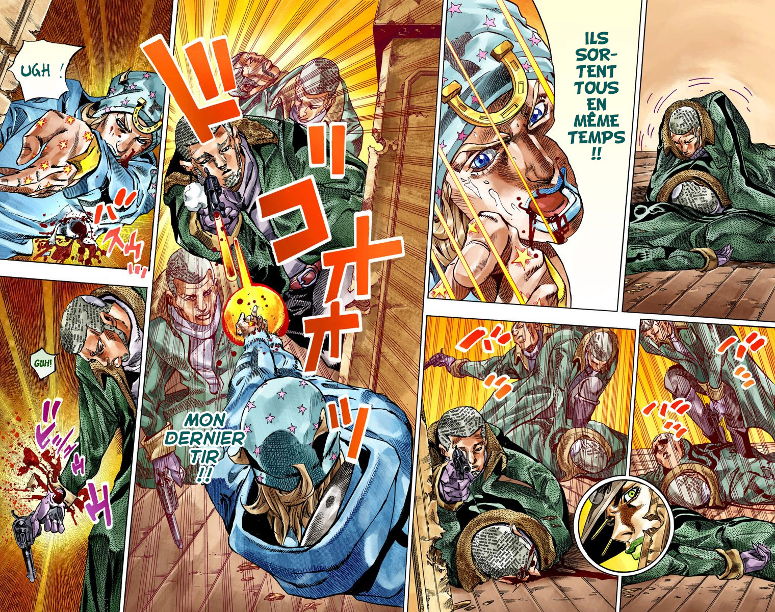 Read JoJo's Bizarre Adventure Part 7 Steel Ball Run Official Colored FR Manga Online