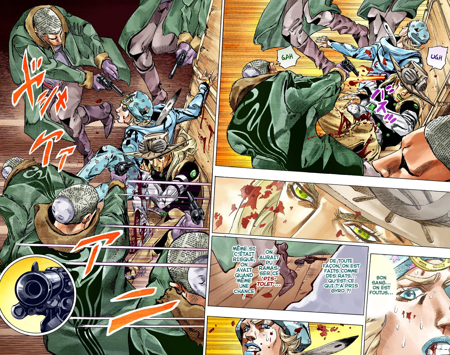 Read JoJo's Bizarre Adventure Part 7 Steel Ball Run Official Colored FR Manga Online