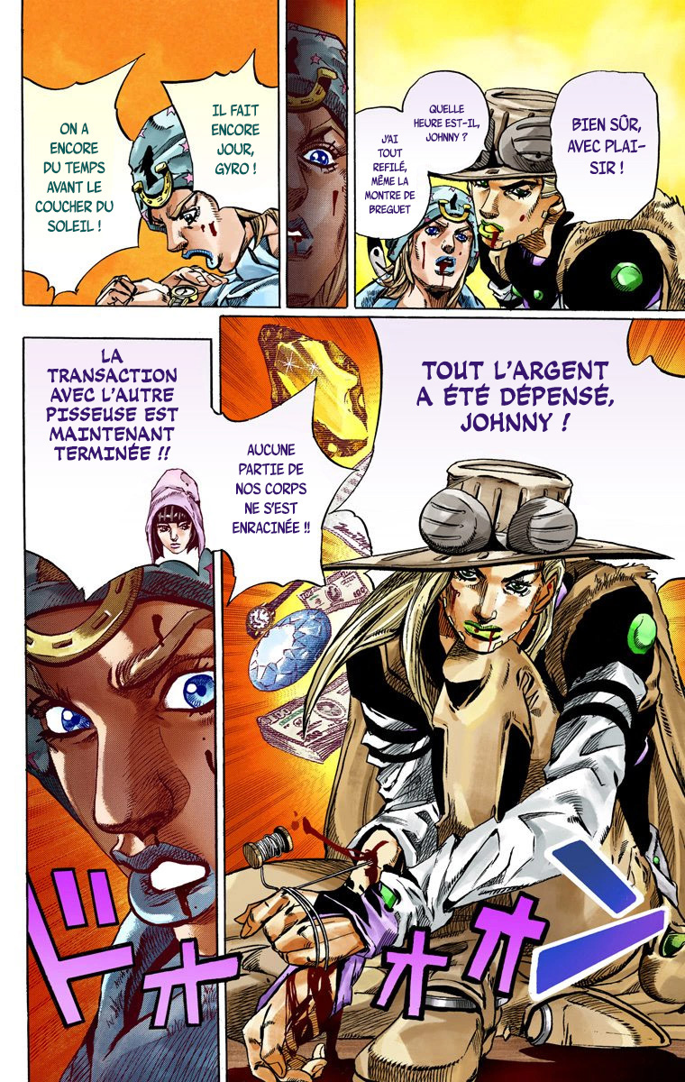 Read JoJo's Bizarre Adventure Part 7 Steel Ball Run Official Colored FR Manga Online