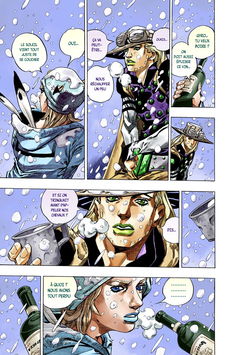 Read JoJo's Bizarre Adventure Part 7 Steel Ball Run Official Colored FR Manga Online