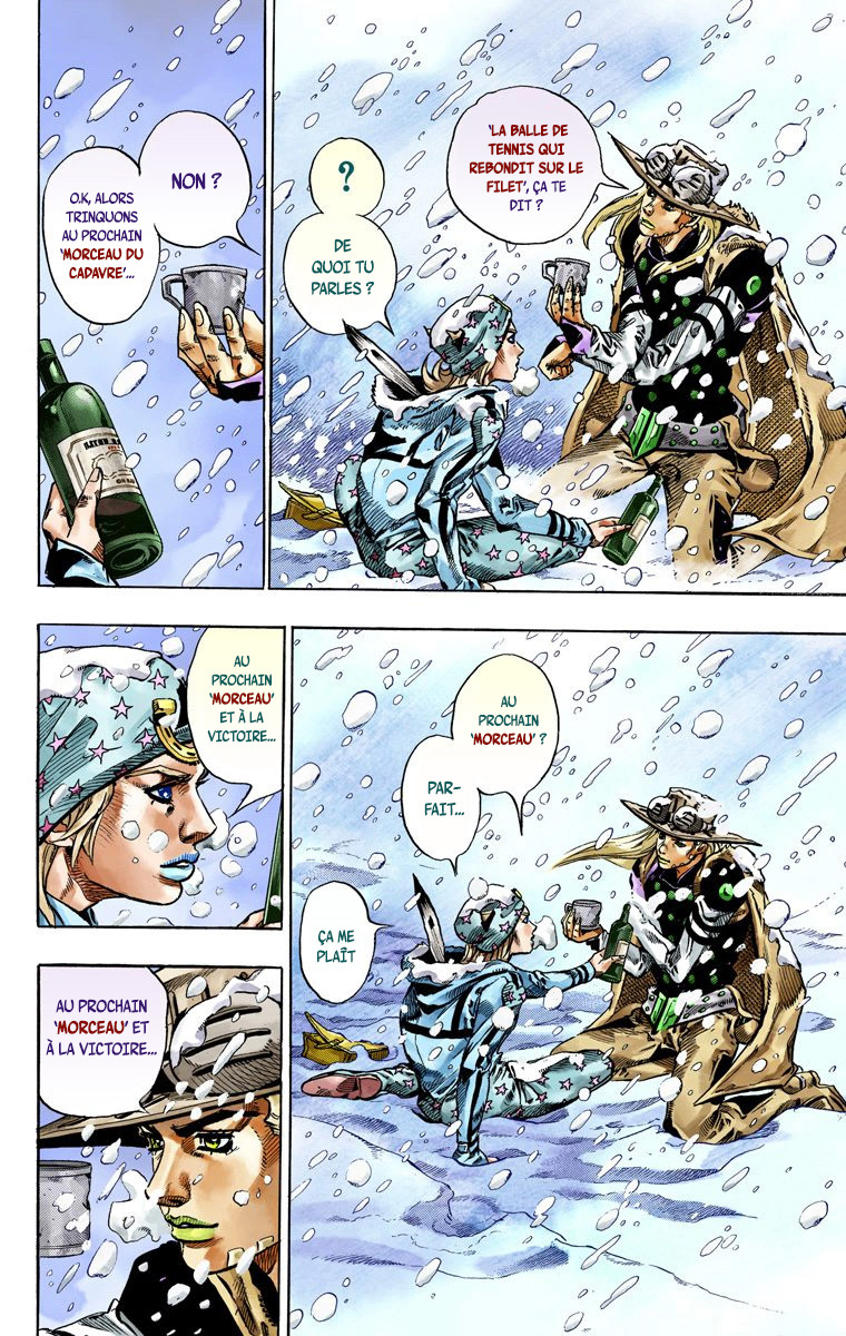 Read JoJo's Bizarre Adventure Part 7 Steel Ball Run Official Colored FR Manga Online