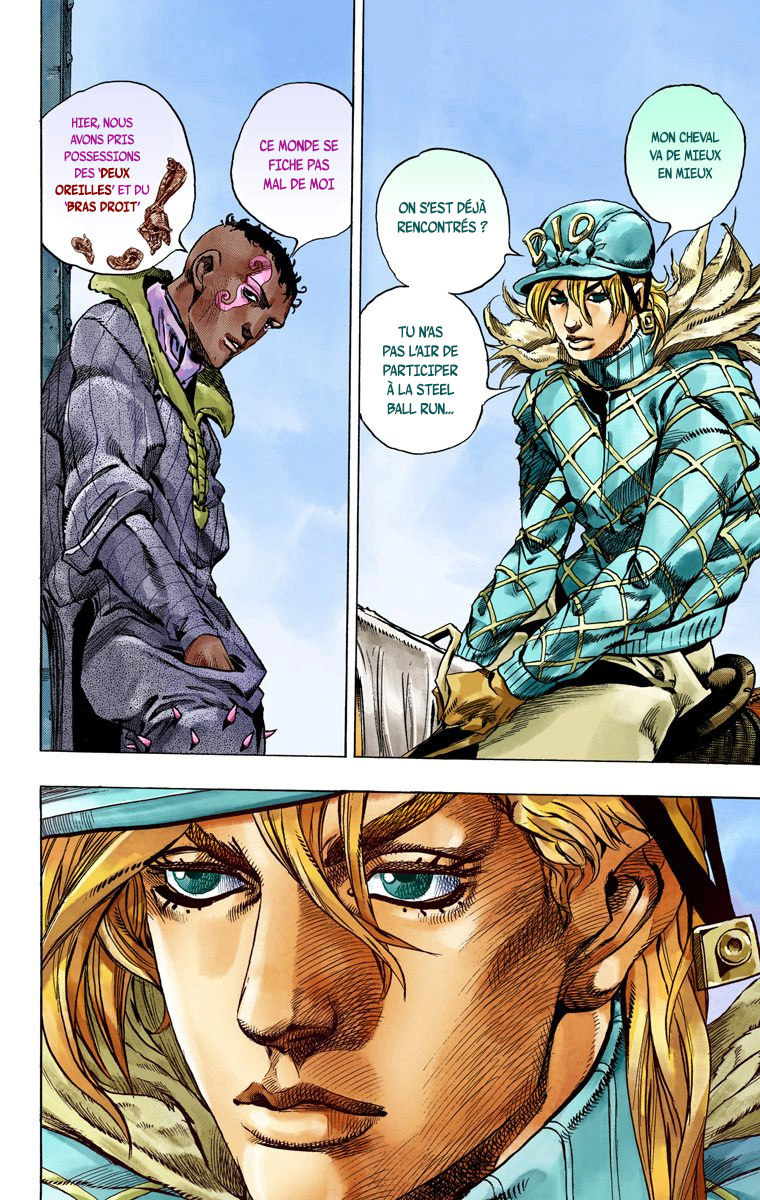 Read JoJo's Bizarre Adventure Part 7 Steel Ball Run Official Colored FR Manga Online