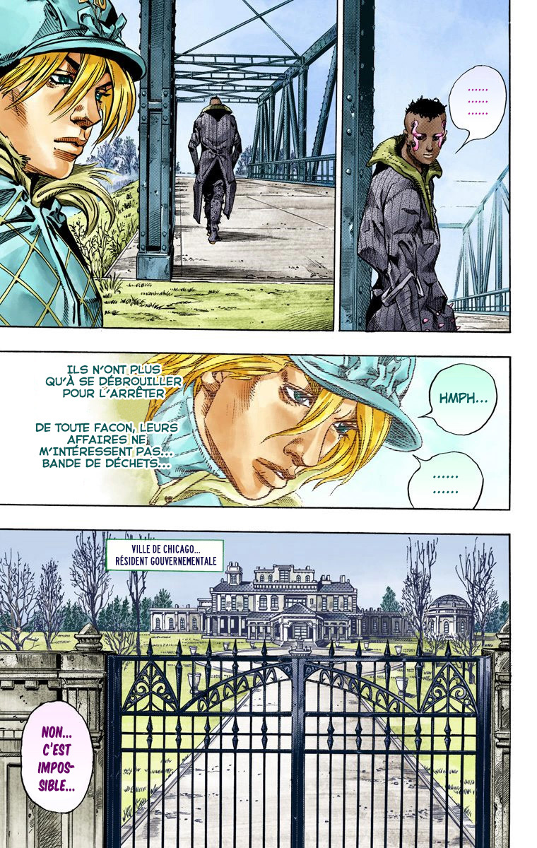 Read JoJo's Bizarre Adventure Part 7 Steel Ball Run Official Colored FR Manga Online