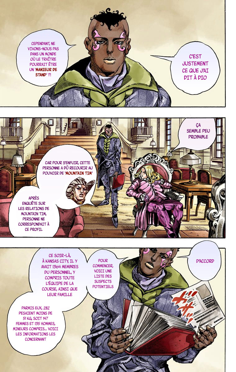 Read JoJo's Bizarre Adventure Part 7 Steel Ball Run Official Colored FR Manga Online