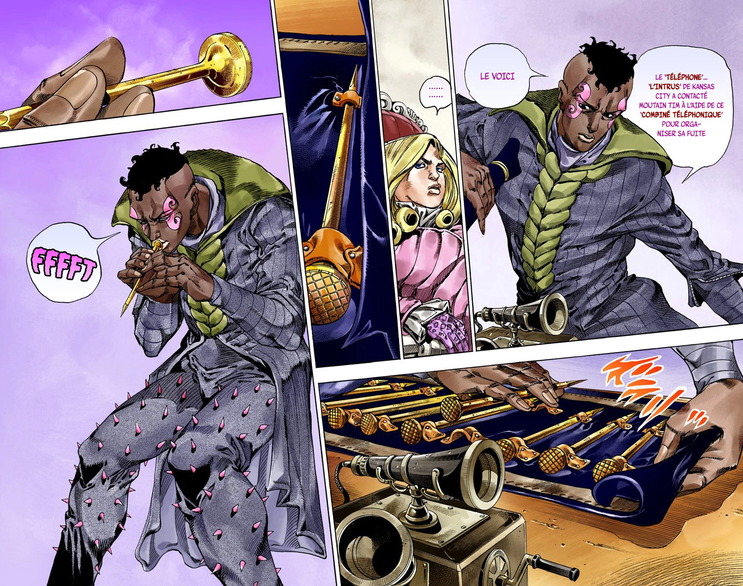 Read JoJo's Bizarre Adventure Part 7 Steel Ball Run Official Colored FR Manga Online