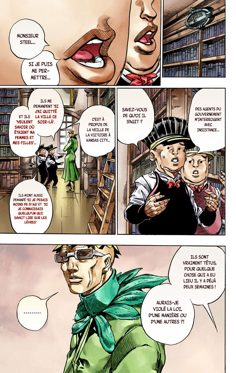 Read JoJo's Bizarre Adventure Part 7 Steel Ball Run Official Colored FR Manga Online