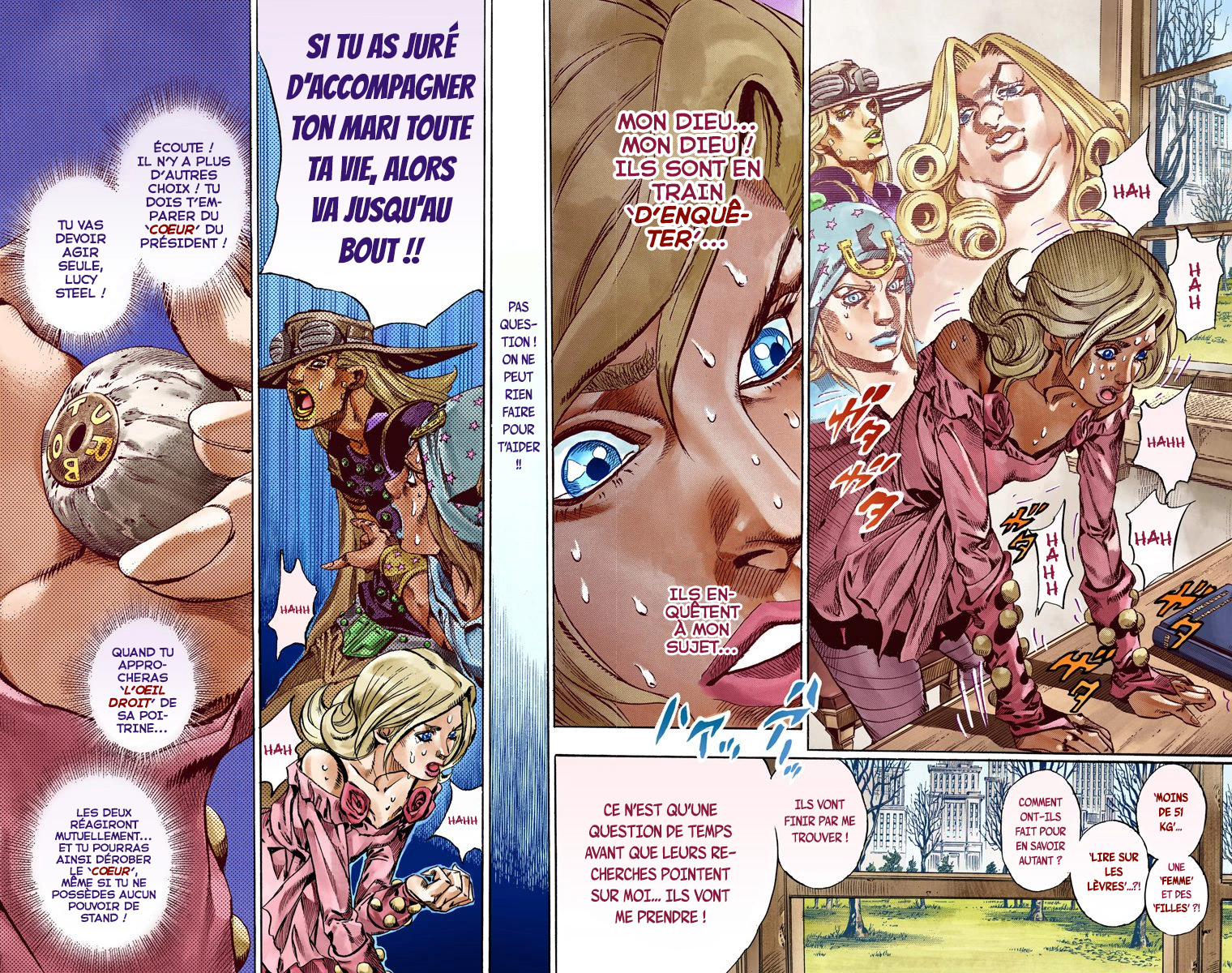 Read JoJo's Bizarre Adventure Part 7 Steel Ball Run Official Colored FR Manga Online
