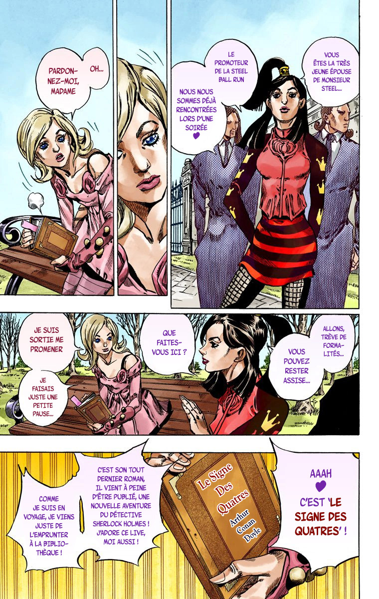 Read JoJo's Bizarre Adventure Part 7 Steel Ball Run Official Colored FR Manga Online