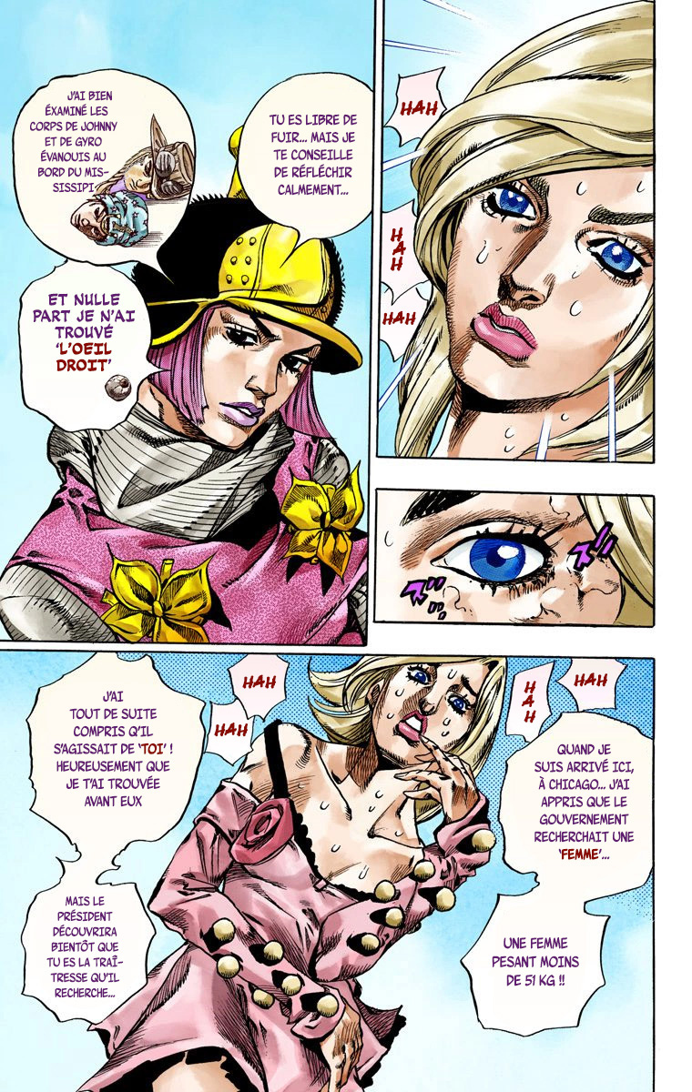 Read JoJo's Bizarre Adventure Part 7 Steel Ball Run Official Colored FR Manga Online