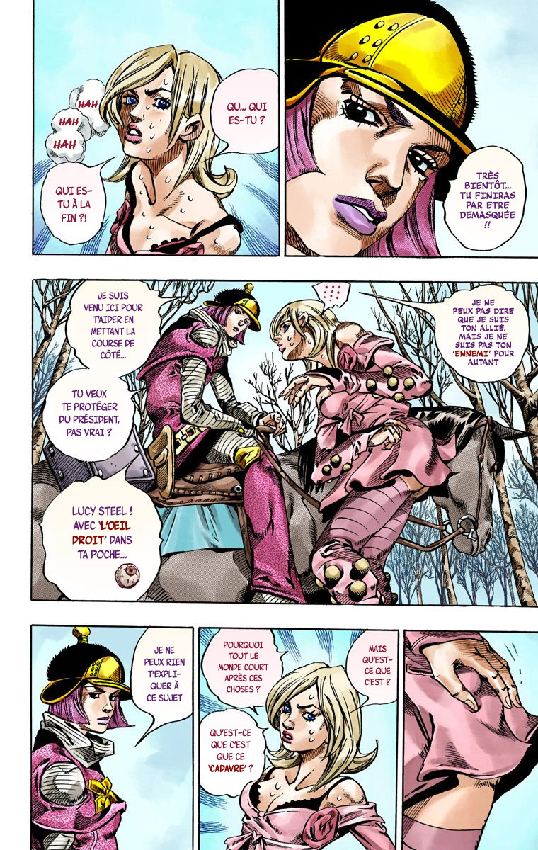 Read JoJo's Bizarre Adventure Part 7 Steel Ball Run Official Colored FR Manga Online