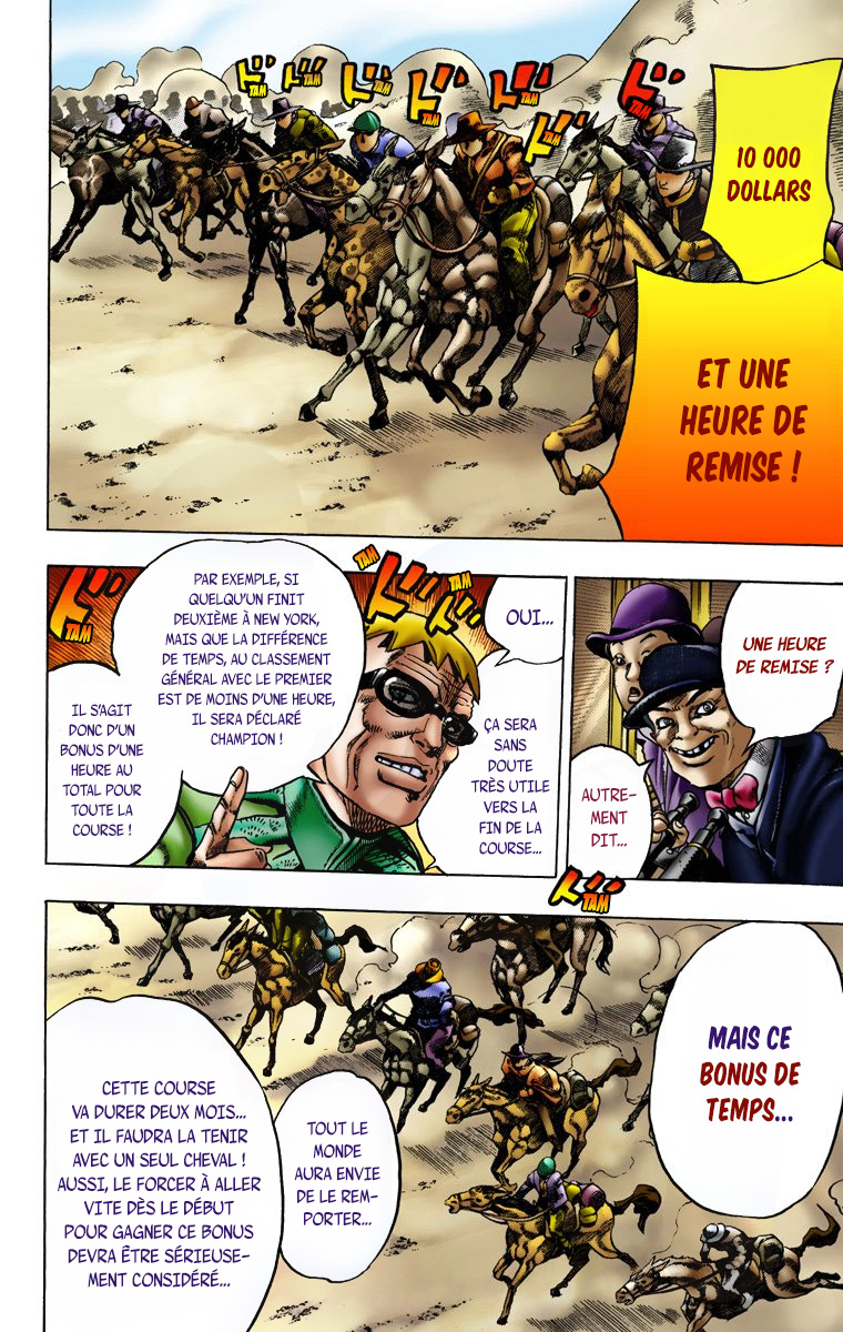 Read JoJo's Bizarre Adventure Part 7 Steel Ball Run Official Colored FR Manga Online